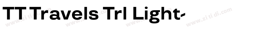 TT Travels Trl Light字体转换
